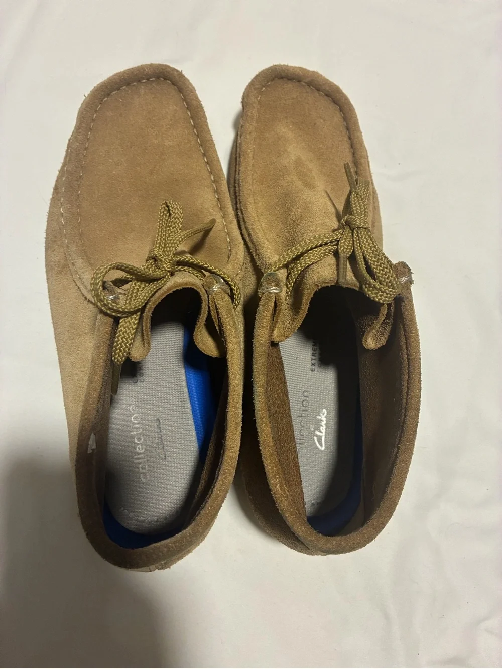Men's Suede Clarks Boots - Tan Brown Suede Loafers